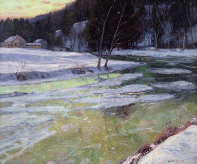 Csend és esti fény (olaj, vászon) alkotó: George Gardner Symons