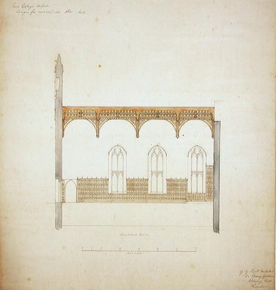 New College Oxford: Tervezés új teremtetőhöz alkotó: George Gilbert Scott