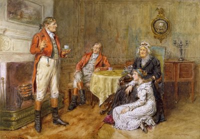 Egy vadász mesét szaval (wc) alkotó: George Goodwin Kilburne