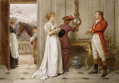 Déli szél és felhős ég, alkotó: George Goodwin Kilburne