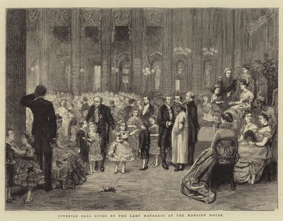 Fiatalkorúak bálja a Polgármesternő által a Kúriaházban alkotó: George Goodwin Kilburne