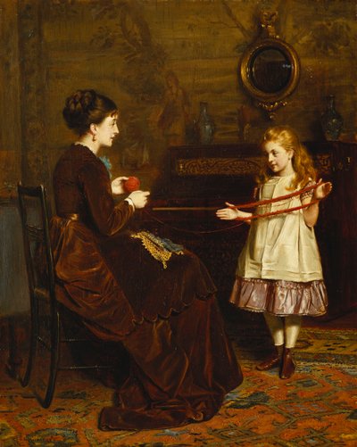 Anya kis segítője, 1874 alkotó: George Goodwin Kilburne