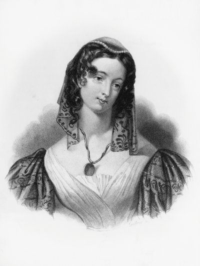 Inez, illusztráció George Gordon Byron (1788-1824) Childe Harold