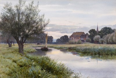 Vitorlázás az Ouse-on Houghtonnál alkotó: George Gordon Fraser