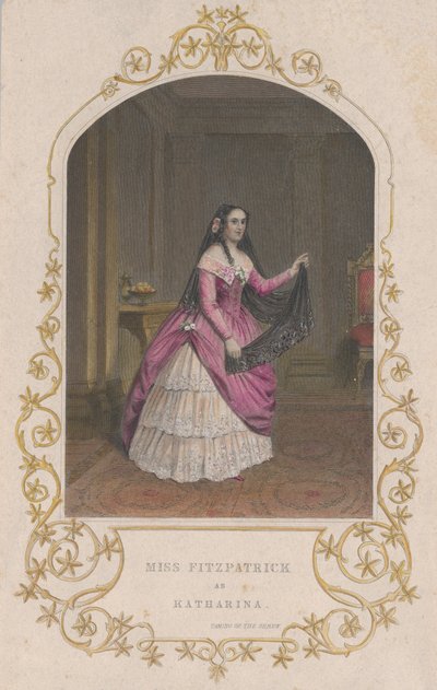Miss Fitzpatrick mint Katharina Taming of the Shrew, 1851., 1851. alkotó: George Greatbach