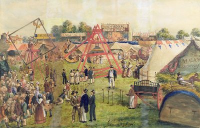 Croydon Fair, 1833 (wc és tinta, papír) alkotó: George Hawkins
