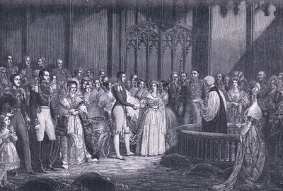Viktória királynő házassága i.sz. 1840 alkotó: George Hayter