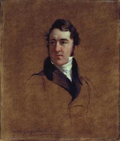 John Poulter portrévázlata, 1834 (olaj, malomdeszka) alkotó: George Hayter