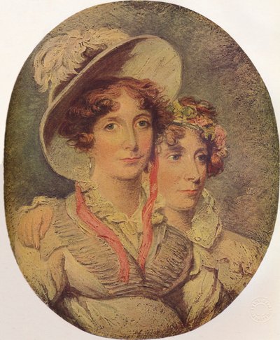 Amelia brunswicki hercegnő és lánya, Charlotte hercegnő, 1919 alkotó: George Hayter