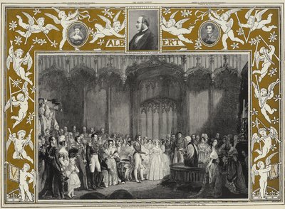 Viktória királynő és Albert szász-coburgi és gothai herceg házassága a Szent Jakab-palotában, 1840. február 10. alkotó: George Hayter