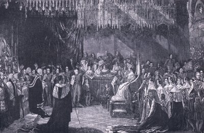 Viktória királynő megkoronázása i.sz. 1838 alkotó: George Hayter