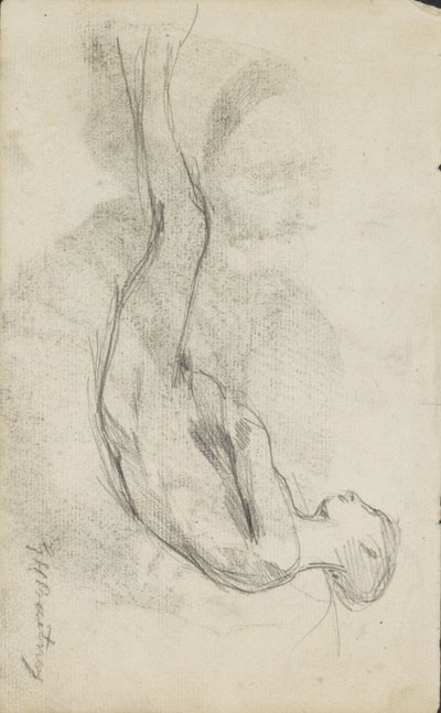 Meztelenül fekve alkotó: George Hendrik Breitner (signed by artist)