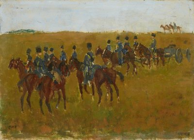 Tüzérség manőverezik alkotó: George Hendrik Breitner
