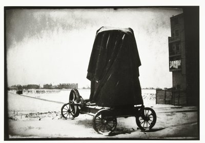 Cementmalom egy téli tájon az amszterdami Overtoom közelében alkotó: George Hendrik Breitner