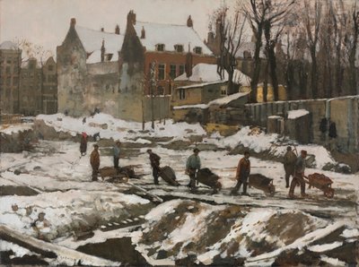 Építkezés Amszterdamban alkotó: George Hendrik Breitner