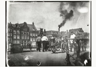 Kilátás a Prinsengrachtra a Leidsegracht hídján Amszterdamban alkotó: George Hendrik Breitner