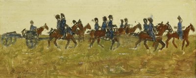 Huszárok manőveren alkotó: George Hendrik Breitner