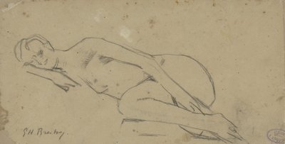 Fekvő meztelen nő alkotó: George Hendrik Breitner