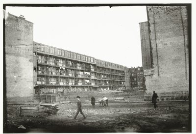 Új építkezés az amszterdami Overtoomon alkotó: George Hendrik Breitner