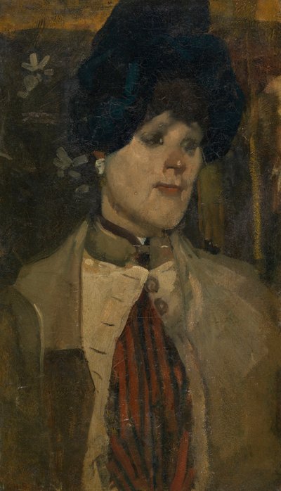Egy sanzonénekesnő portréja alkotó: George Hendrik Breitner