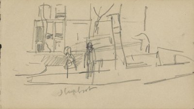 Vontatóhajó egy csatornában alkotó: George Hendrik Breitner
