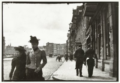 Az amszterdami Rokin utca látképe alkotó: George Hendrik Breitner