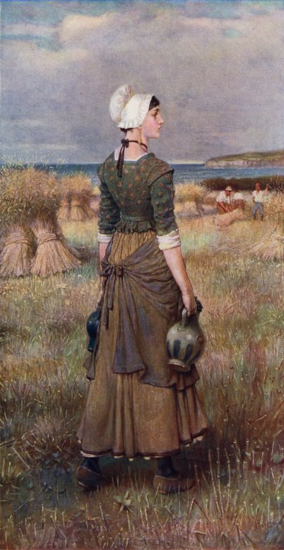 Evangeline (színes litó) alkotó: George Henry (after) Boughton