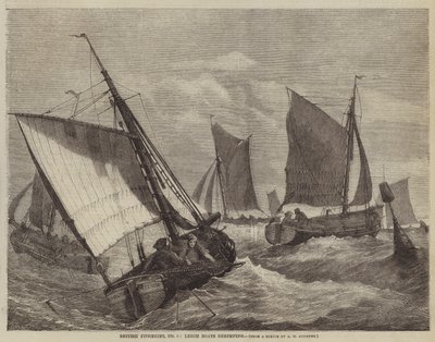 Brit halászat, 6. sz., Leigh Boats garnélarákhalászat alkotó: George Henry Andrews