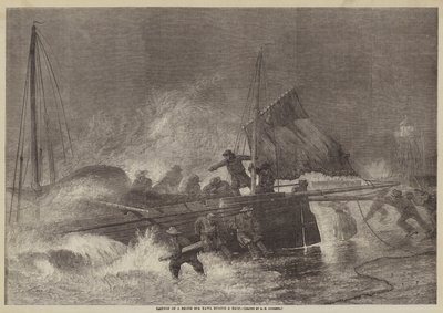 Északi-tengeri Yawl fellövése egy gála közben alkotó: George Henry Andrews