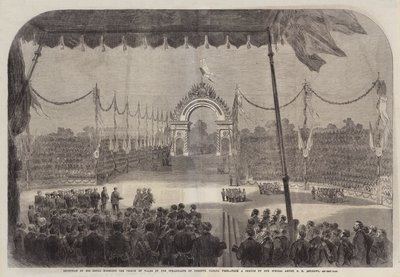 Ő Királyi Fensége, a Walesi Herceg fogadása Torontó lakói által, Nyugat-Kanada alkotó: George Henry Andrews