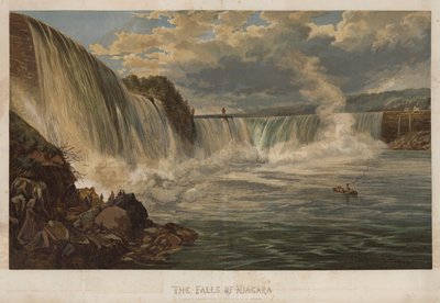 Niagara-vízesés (chromolitho) alkotó: George Henry Andrews