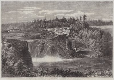 A Chaudiere-vízesés, Quebec mellett alkotó: George Henry Andrews