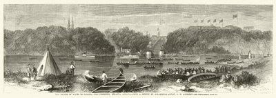 A walesi herceg Kanadában, a Lumberers Regatta, Ottawa alkotó: George Henry Andrews