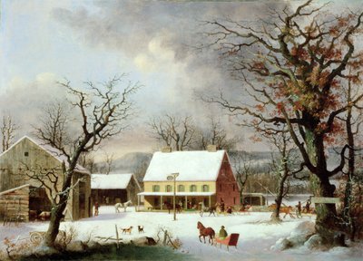 Hét mérföld Farmingtonig, 1853 körül alkotó: George Henry Durrie