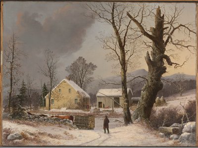 Téli táj alkotó: George Henry Durrie