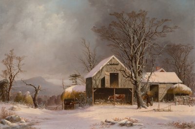 Téli jelenet Új-Angliában alkotó: George Henry Durrie