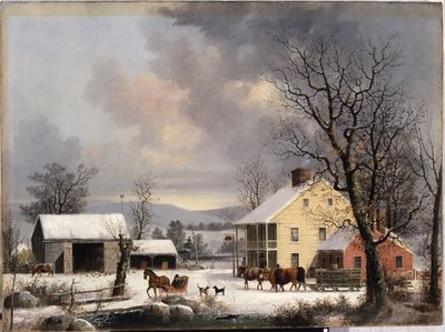 Tél az országban alkotó: George Henry Durrie