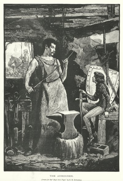 A páncélos (metszet) alkotó: George Henry Edwards