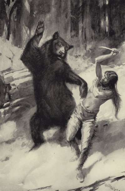 A sebhelyesek küzdenek a medvével alkotó: George Henry Evison