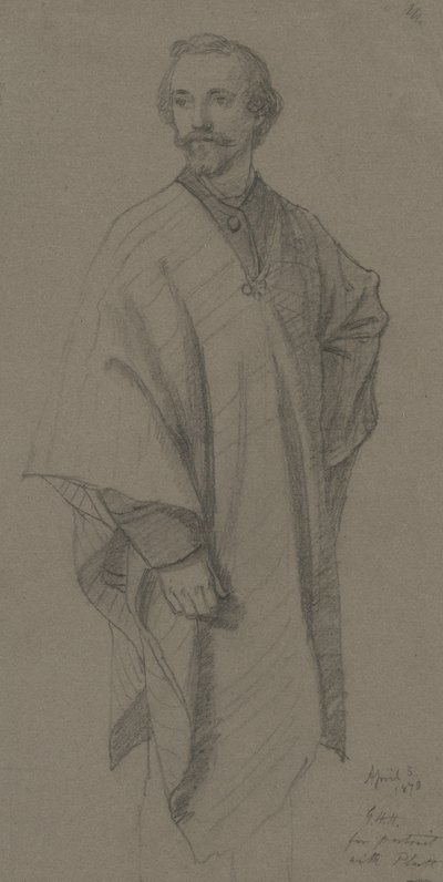 Önarckép, 1870 (grafit, barna vászonpapír) alkotó: George Henry Hall