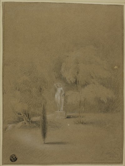 Szobor a gyepen Epsomban alkotó: George Henry Harlow