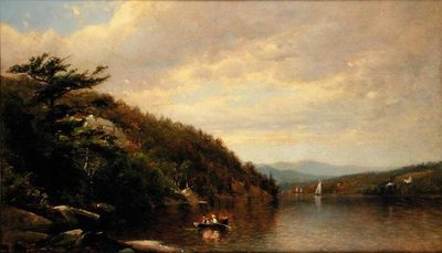 Csónakázás a George-tavon alkotó: George Henry Smillie