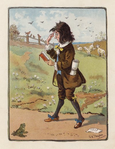 A költő (színes litográfia) alkotó: George Henry Thompson