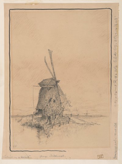 A szélmalom az úton alkotó: George Hitchcock