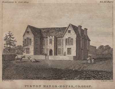 Pyrton Manor House, Oxfordshire (metszet) alkotó: George Hollis