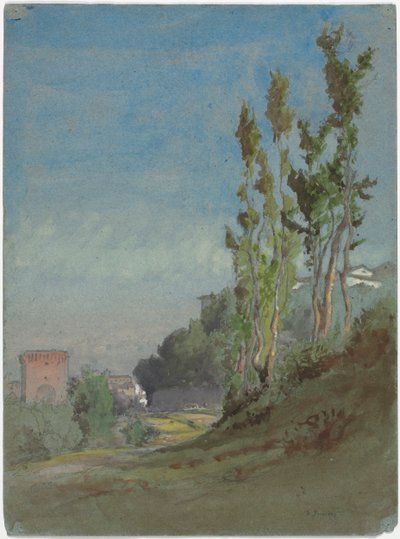 Albano, Olaszország, kb. 1872. alkotó: George Inness