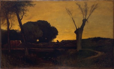 Egy este Medfieldben, Massachusettsben alkotó: George Inness