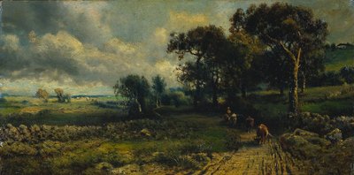 Gyapjas felhők, 1881. alkotó: George Inness