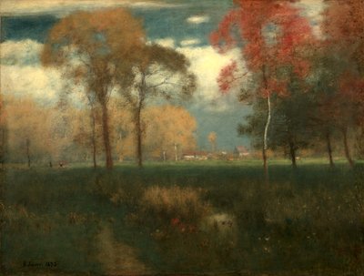Napsütéses őszi nap alkotó: George Inness