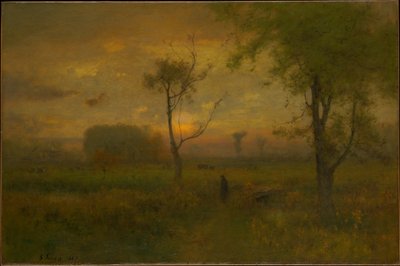 Napkelte alkotó: George Inness